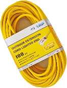 12 Gauge 100 Ft. SJTW Yellow Cord