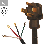10/4 SRDT 30 Amp 4 Ft. 4 Wire Dryer Cord Kit